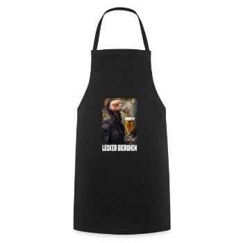 Delicious Beer Vulture - Cooking Apron - black - Front - AI Model Male 185 dark (185cm)