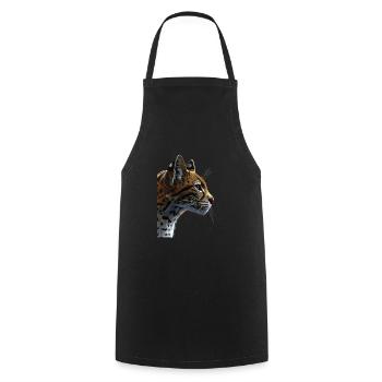 Ocelot - Cooking Apron - black - Front - AI Model Male 185 dark (185cm)