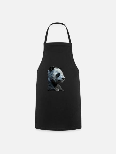 Panda - Kochschürze - Schwarz