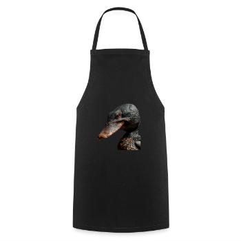 Schnabeltier - Kochschürze - Schwarz - Vorne - AI Model Male 185 dark (185cm)