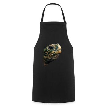 Turtle - Cooking Apron - black - Front - AI Model Male 185 dark (185cm)
