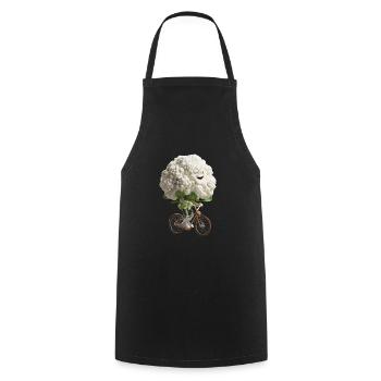 Blumenkohl - Kochschürze - Schwarz - Vorne - AI Model Male 185 dark (185cm)