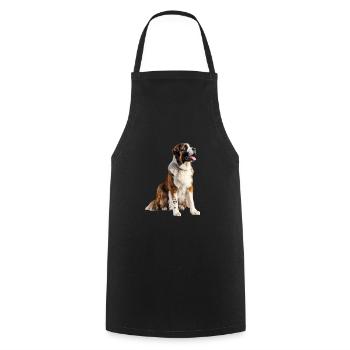 Bernard Saint Sapa - Cooking Apron - black - Front - AI Model Male 185 dark (185cm)