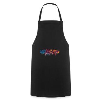Neu-Ulm - Cooking Apron - black - Front - AI Model Male 185 dark (185cm)