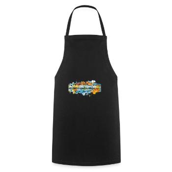 Bingen am Rhein - Tablier de cuisine - noir - Devant - AI Model Male 185 dark (185cm)