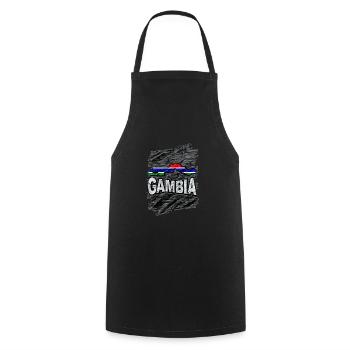 Gambie - Tablier de cuisine - noir - Devant - AI Model Male 185 dark (185cm)