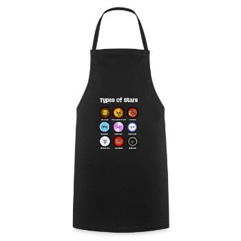 Astronomy Types Of Stars - Cooking Apron - black - Front - AI Model Male 185 dark (185cm)