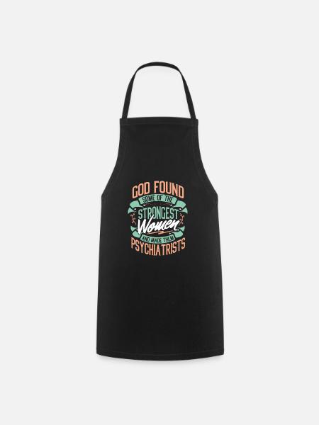 psychiatre Psychiatre Psycho cadeau professionnel - Tablier de cuisine - noir