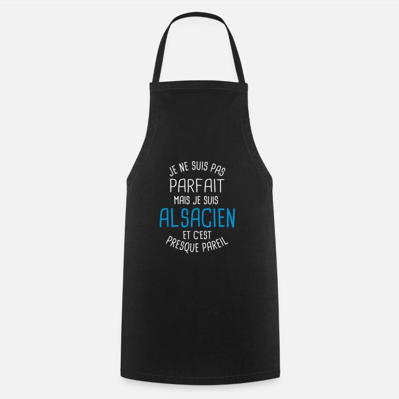 Pas parfait mais alsacien - Tablier de cuisine - noir