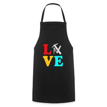 Architect Architecture - Cooking Apron - black - Front - AI Model Male 185 dark (185cm)