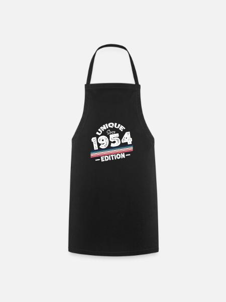 Unique seit 1954 Edition Geburtstag Vintage 1954 - Kochschürze - Schwarz