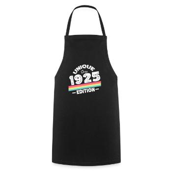 Unique seit 1925 Edition Geburtstag Vintage 1925 - Kochschürze - Schwarz - Vorne - AI Model Male 185 dark (185cm)