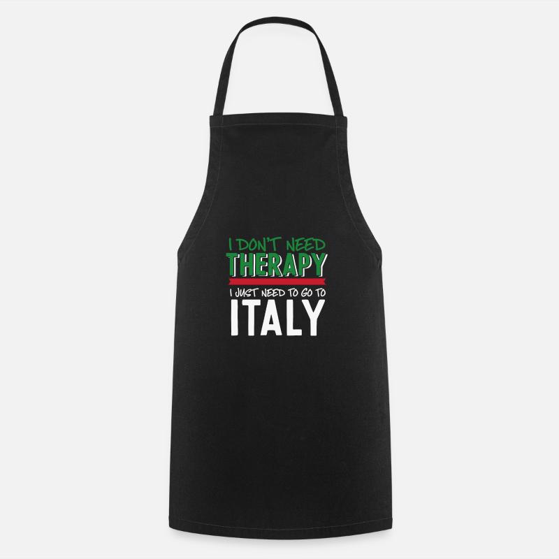 Italien - Kochschürze - Schwarz