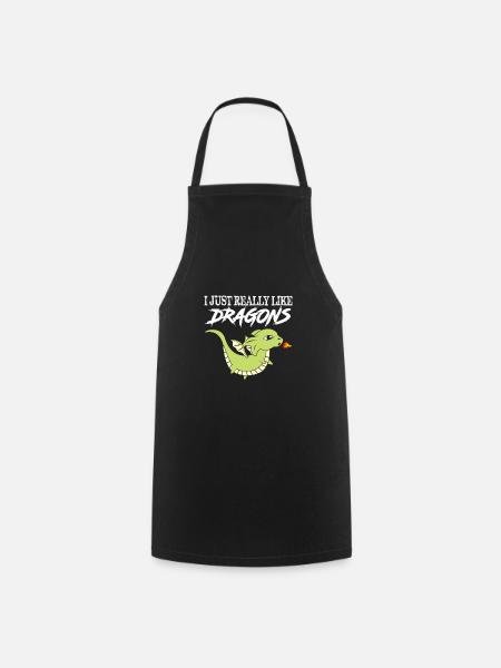 Dragon - Cooking Apron - black