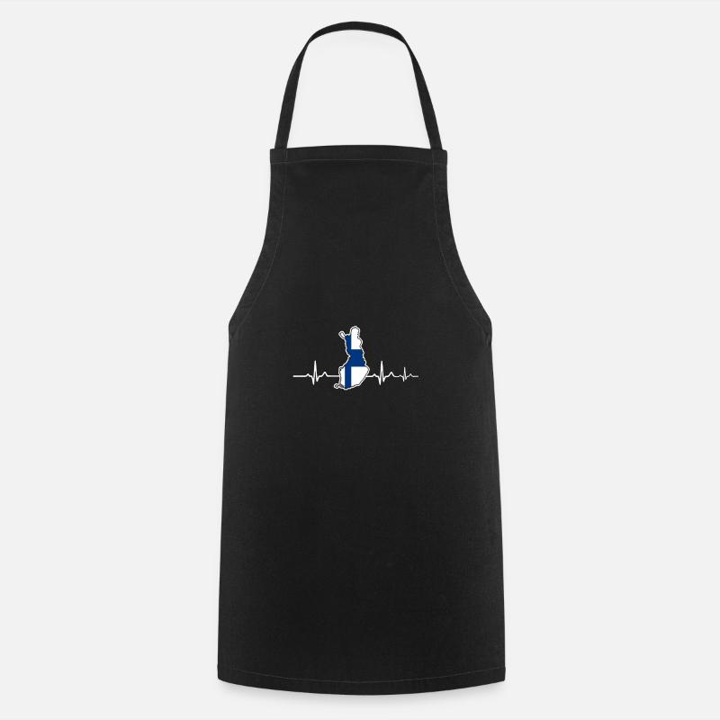 Finlande - Tablier de cuisine - noir