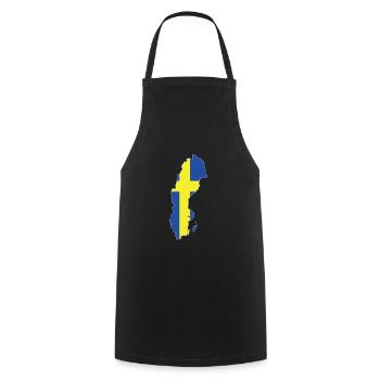 Suède - Tablier de cuisine - noir - Devant - AI Model Male 185 dark (185cm)