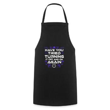 Computer Science Computer Scientist Funny Gift Math It I - Cooking Apron - black - Front - AI Model Male 185 dark (185cm)