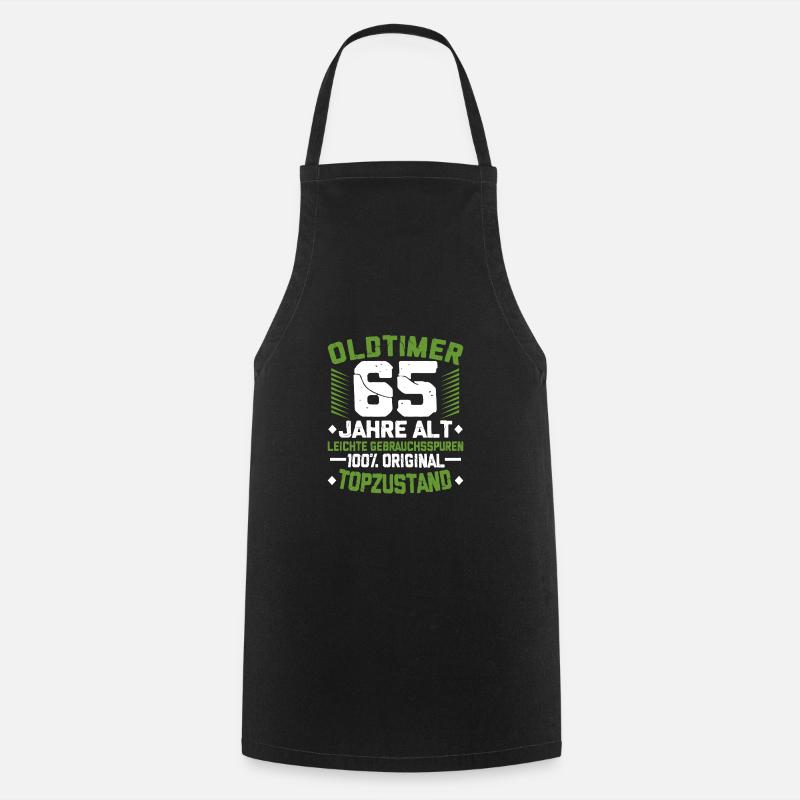65. Geburtstag - Kochschürze - Schwarz