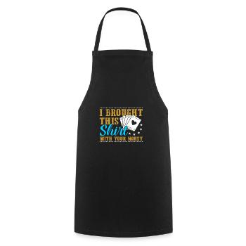 Poker Poker Cadeau - Tablier de cuisine - noir - Devant - AI Model Male 185 dark (185cm)