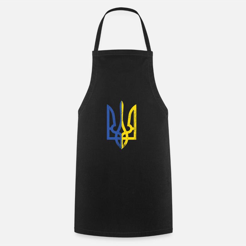 Ukraine - Tablier de cuisine - noir