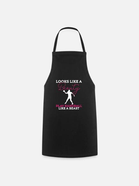 handball - Tablier de cuisine - noir