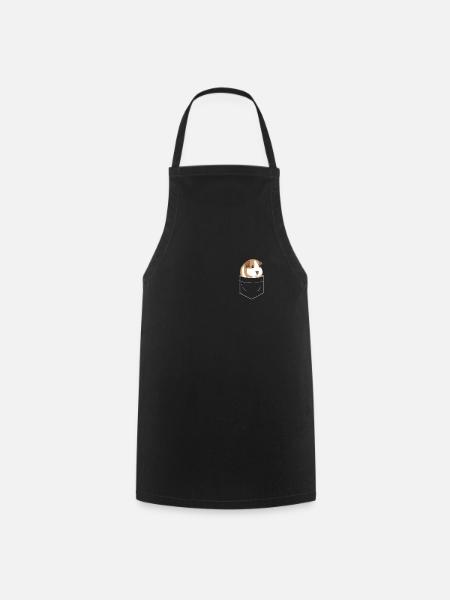 Meerschweinchen - Kochschürze - Schwarz