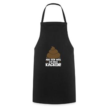 Scheiße Doof Dumm Dumme Welt Lustiger Spruch Dumme - Kochschürze - Schwarz - Vorne - AI Model Male 185 dark (185cm)