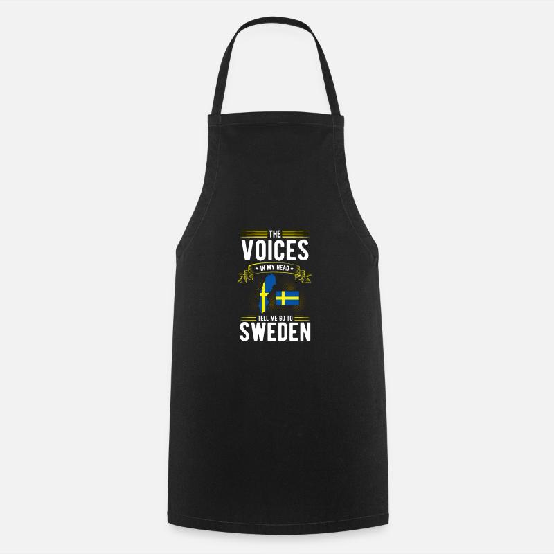 Suède - Tablier de cuisine - noir