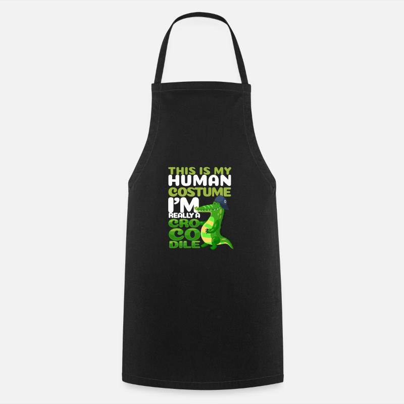 crocodile - Tablier de cuisine - noir