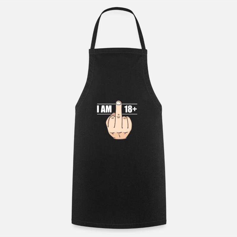 18 ans - Tablier de cuisine - noir