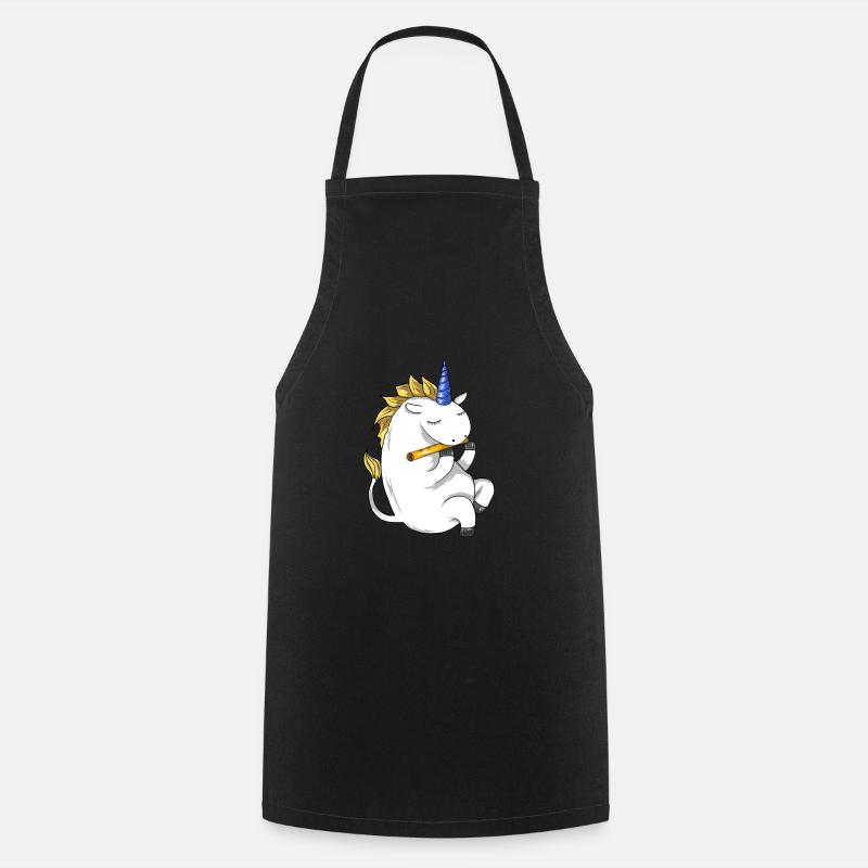 Flûte transversale - Tablier de cuisine - noir