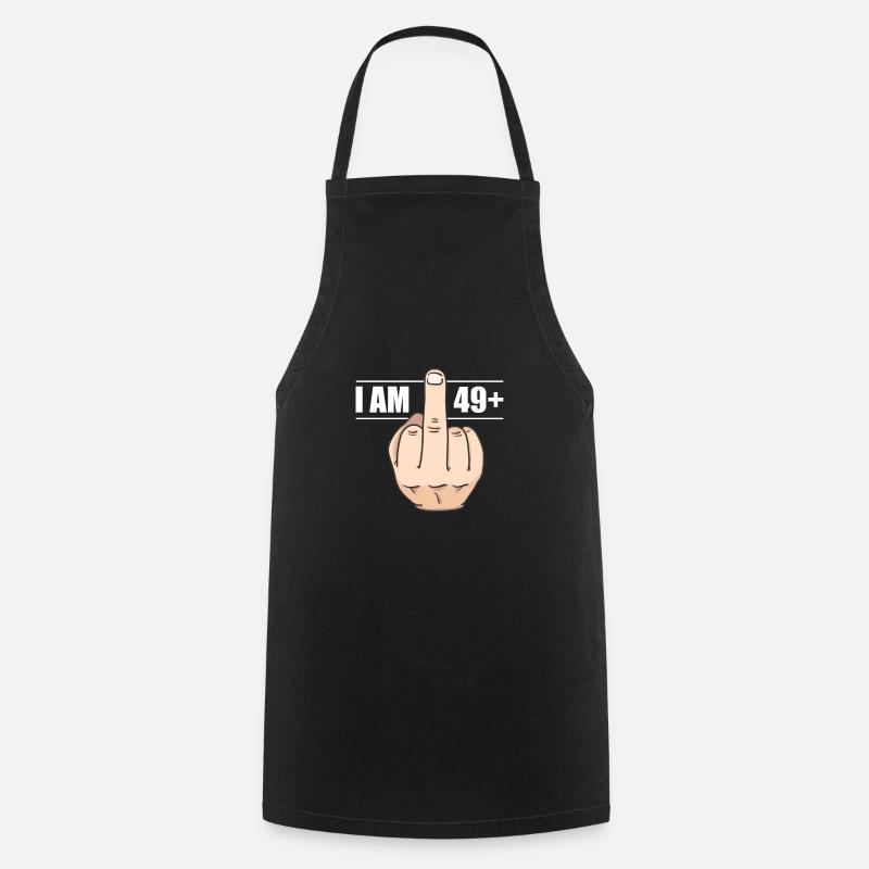 50th birthday - Cooking Apron - black