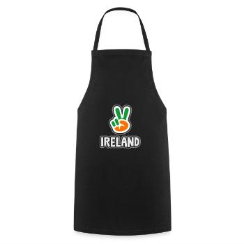 Irlande - Tablier de cuisine - noir - Devant - AI Model Male 185 dark (185cm)