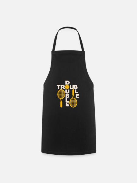 tennis - Tablier de cuisine - noir