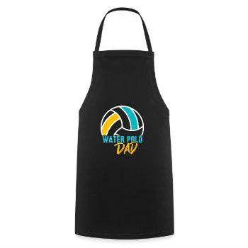 water polo - Cooking Apron - black - Front - AI Model Male 185 dark (185cm)