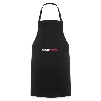 Denmark - Cooking Apron - black - Front - AI Model Male 185 dark (185cm)