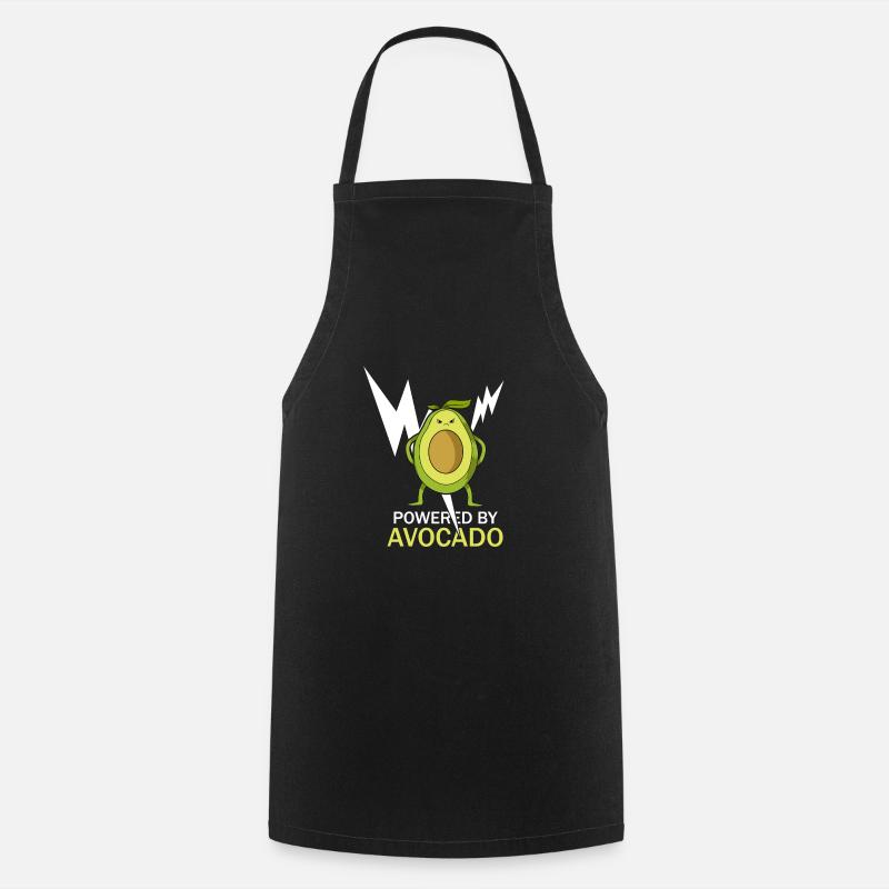 Avocado - Kochschürze - Schwarz