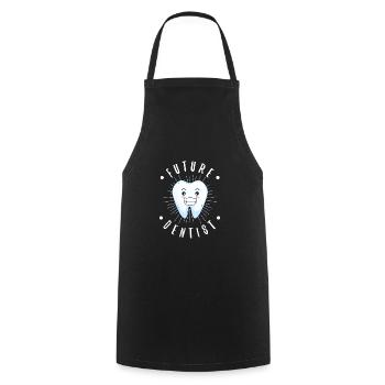 dentist - Cooking Apron - black - Front - AI Model Male 185 dark (185cm)