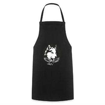 Husky - Cooking Apron - black - Front - AI Model Male 185 dark (185cm)