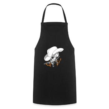 cow-boy - Tablier de cuisine - noir - Devant - AI Model Male 185 dark (185cm)