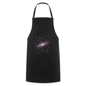 Astronomie - Tablier de cuisine - noir - Devant - AI Model Male 185 dark (185cm)
