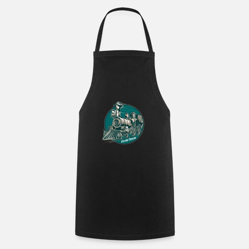 train - Cooking Apron - black