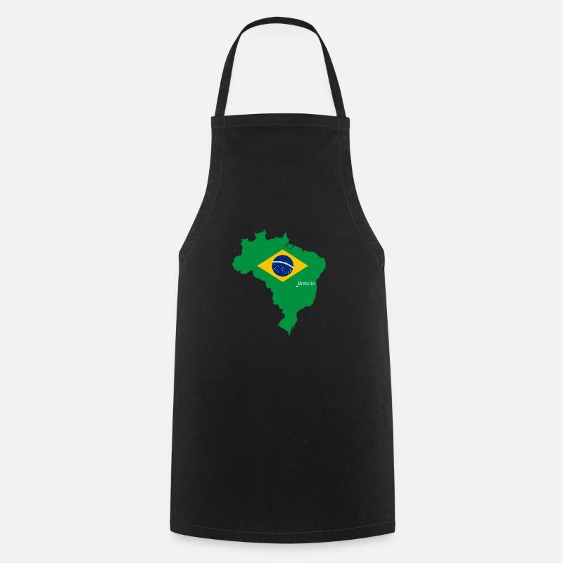 Brésil - Tablier de cuisine - noir