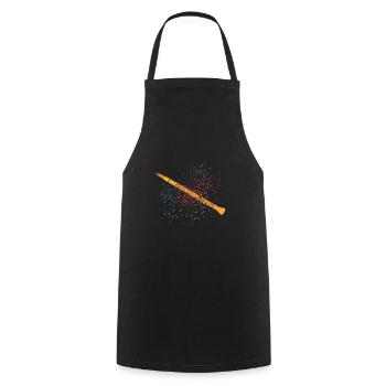 Clarinette - Tablier de cuisine - noir - Devant - AI Model Male 185 dark (185cm)