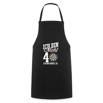 40th birthday - Cooking Apron - black - Front - AI Model Male 185 dark (185cm)
