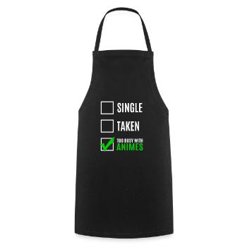 Anime - Tablier de cuisine - noir - Devant - AI Model Male 185 dark (185cm)