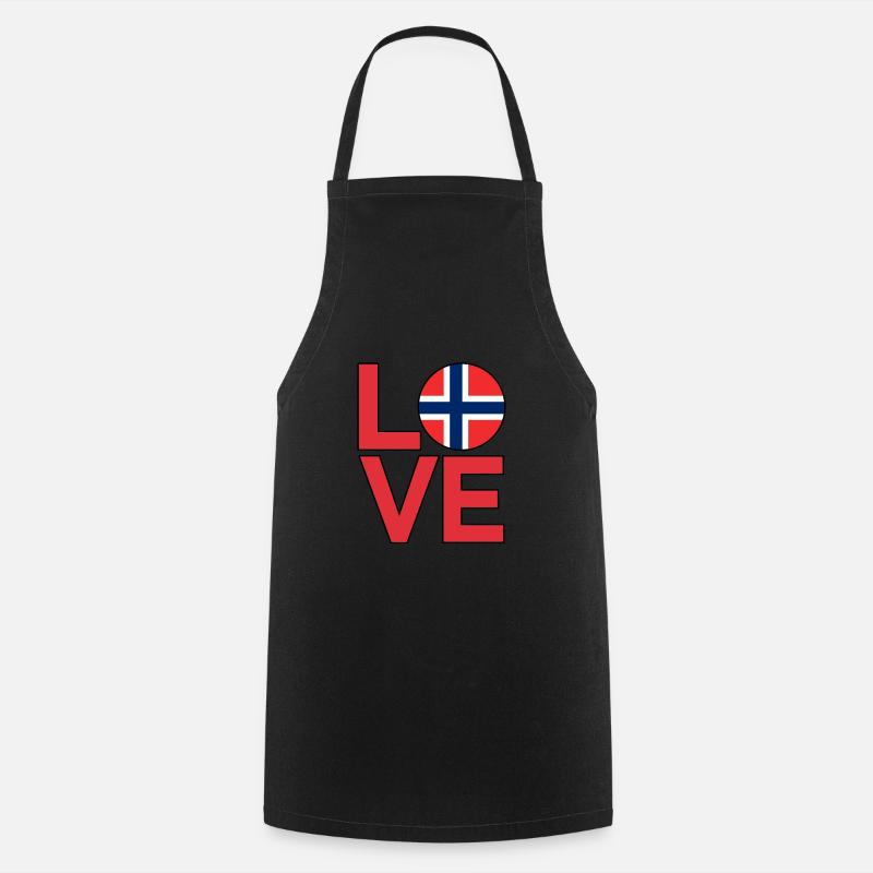 Norway - Cooking Apron - black