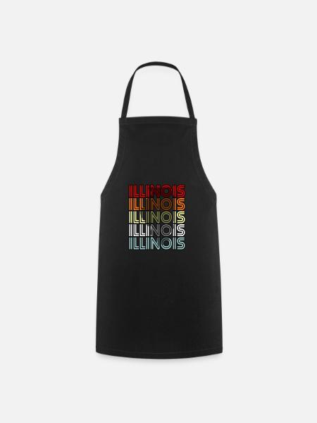 Illinois bewohner geschenk - Kochschürze - Schwarz