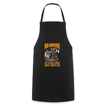 Visit to New Hampshire Gift - Cooking Apron - black - Front - AI Model Male 185 dark (185cm)