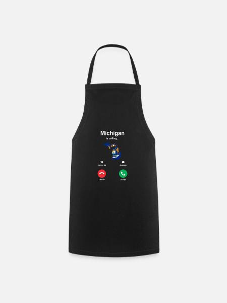 Reisendes Michigan geschenk - Kochschürze - Schwarz